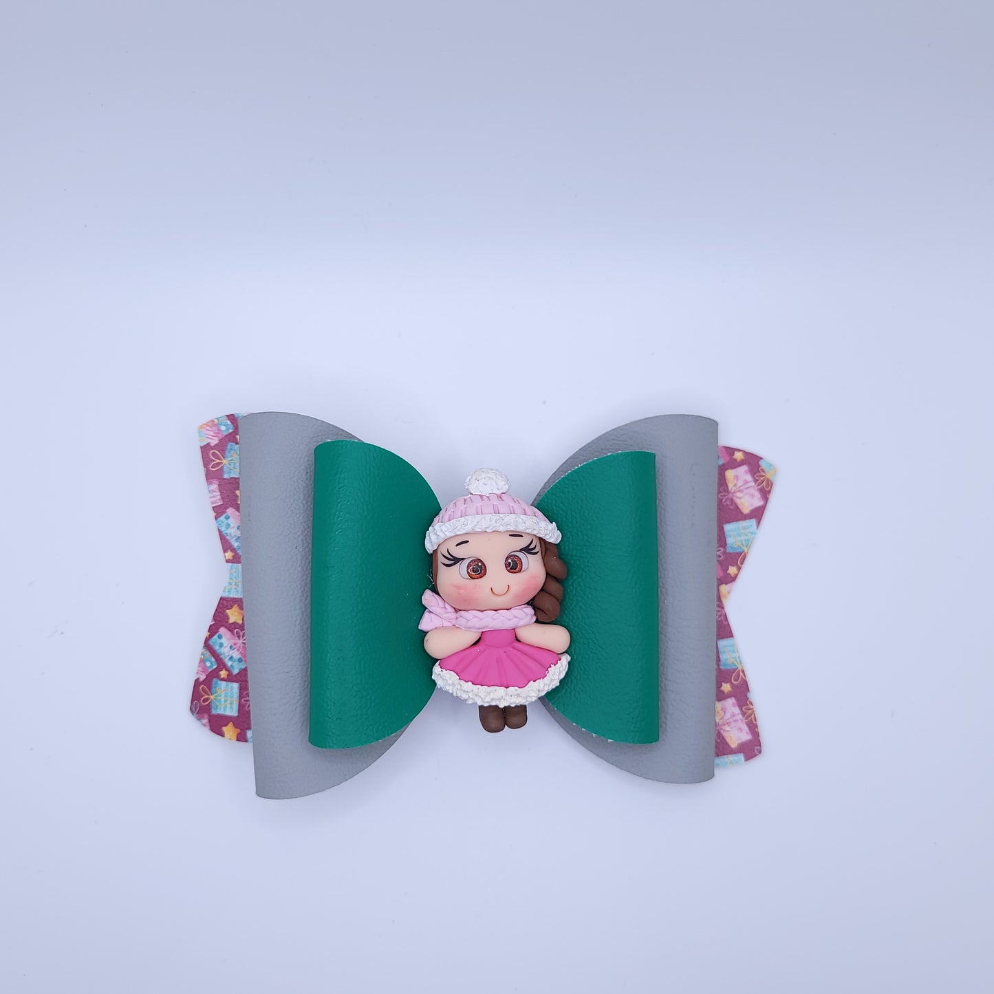 Christmas Bow with Character 5"