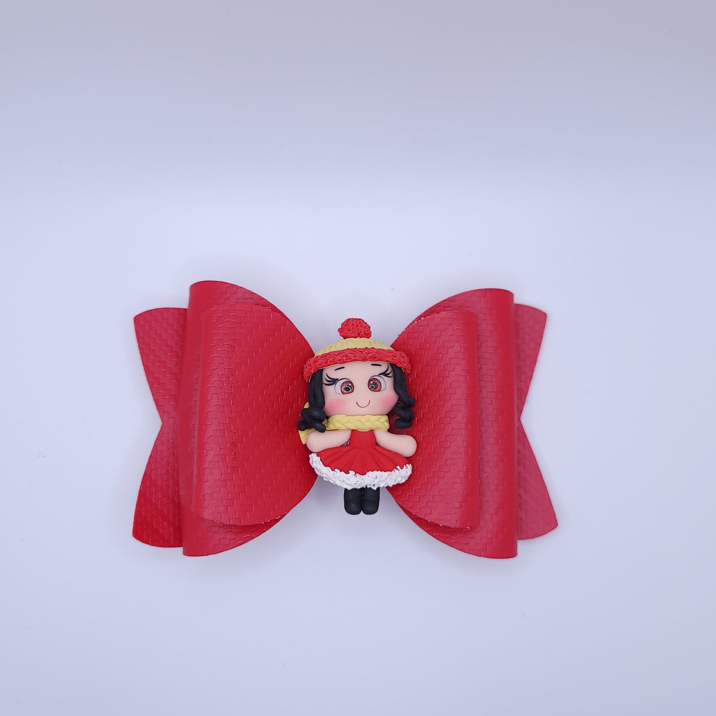 Christmas Bow with Character 5"