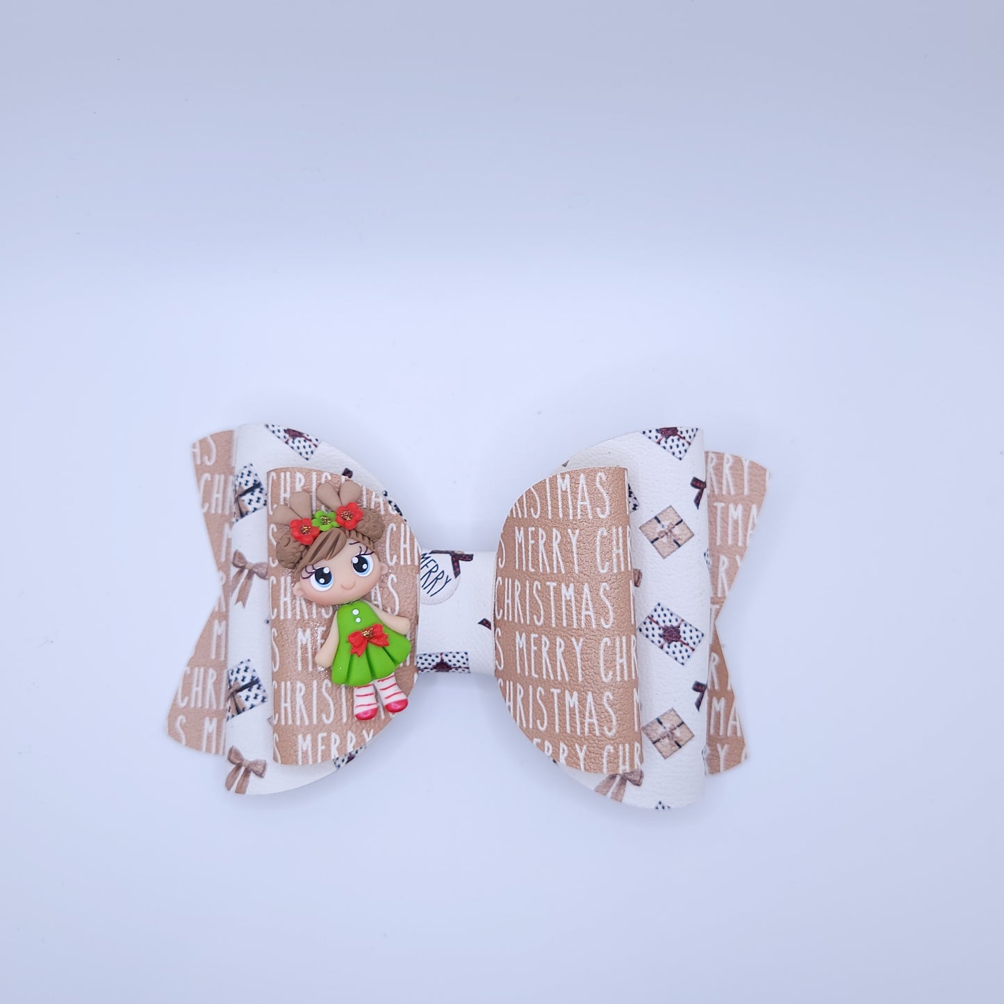 Christmas Bow with Character 5"