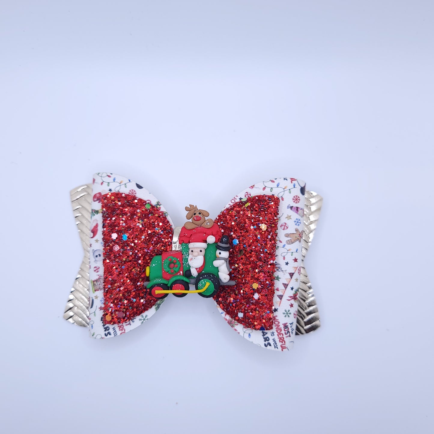 Christmas Bow with Character 5"