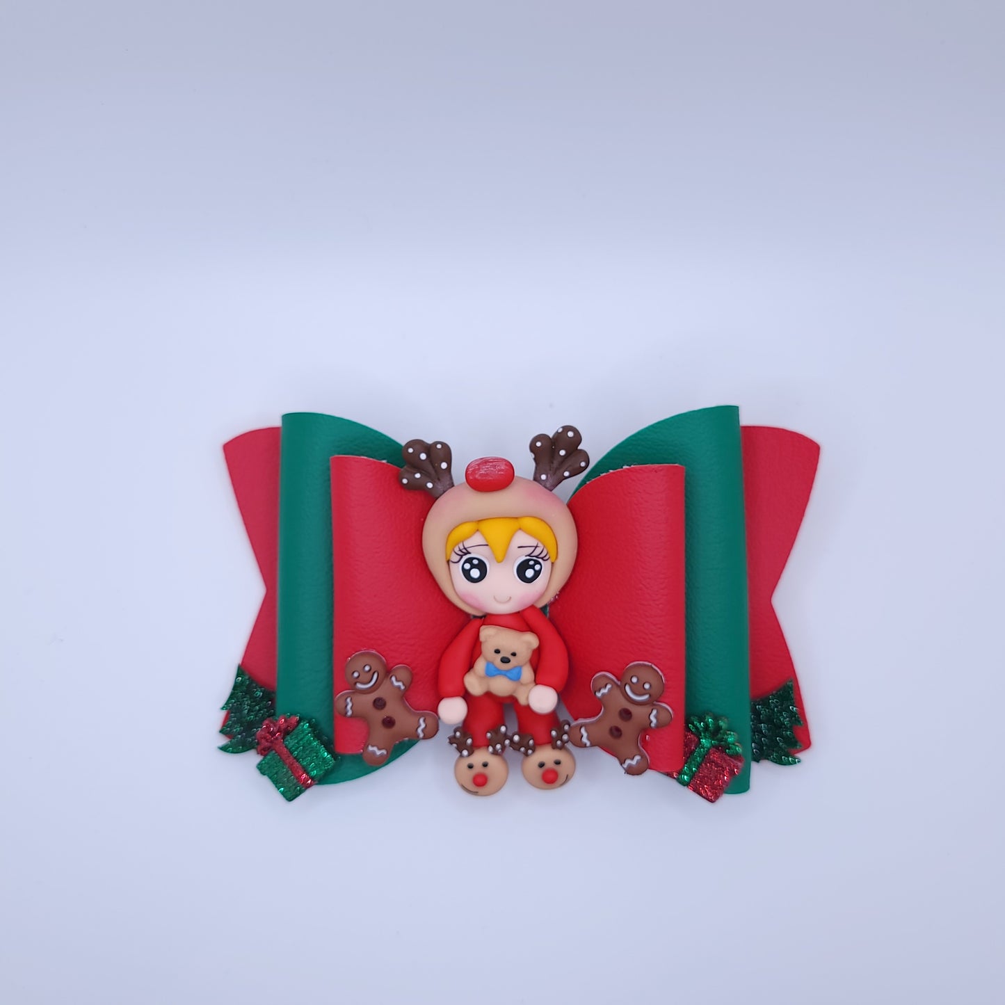 Christmas Bow with Character 5"