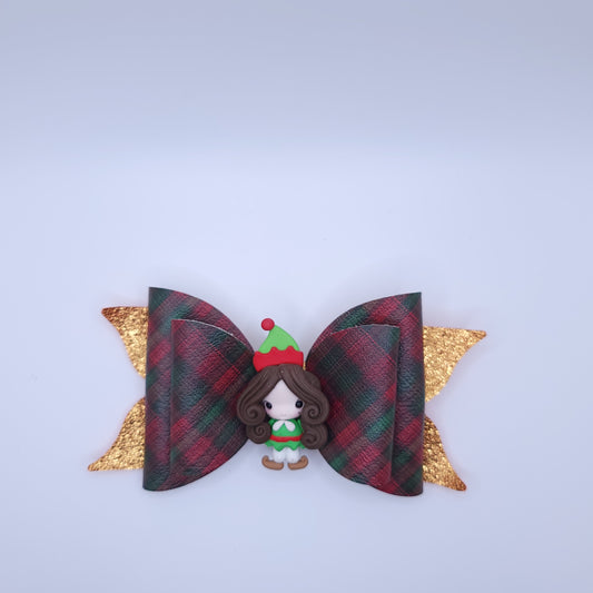 Christmas Bow with Character 5"