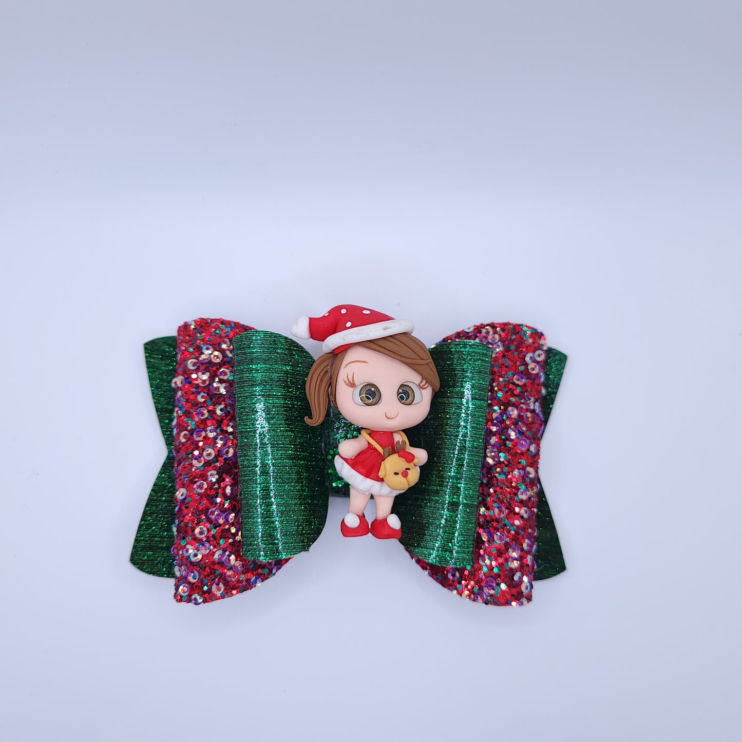 Christmas Bow with Character 5"