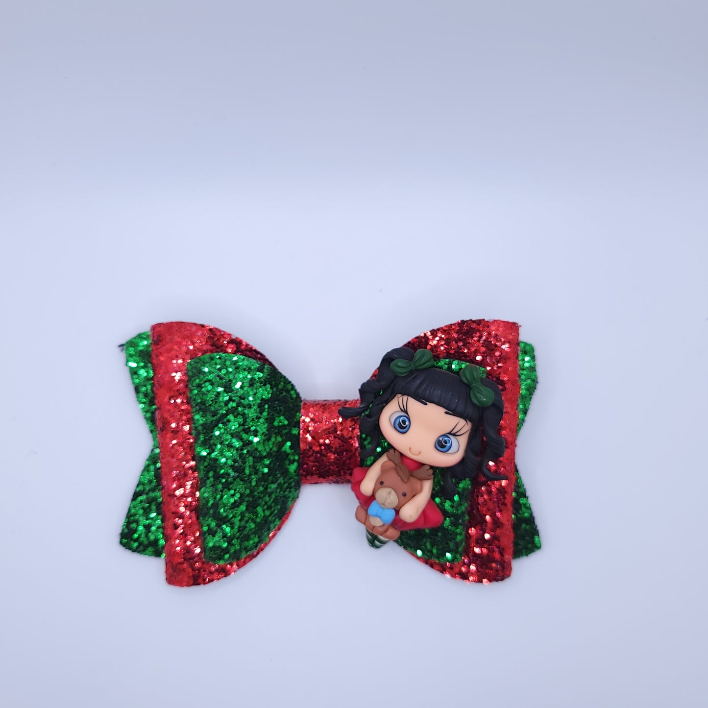 Christmas Bow with Character 5"